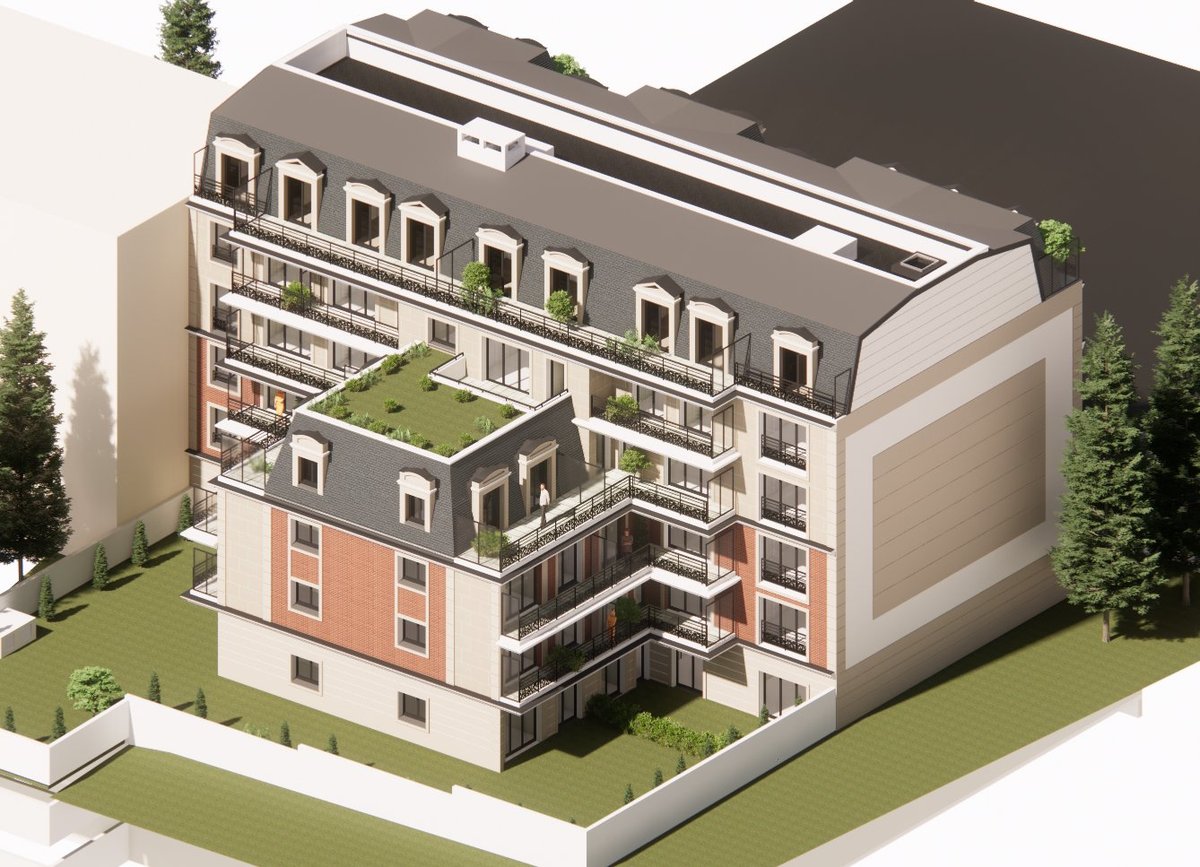 Jardin privatif de la Résidence Léane, programme neuf T1 à T4 au Raincy